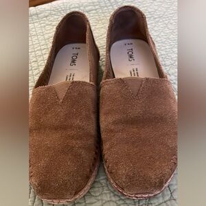 Toms Brown Suede Shoes